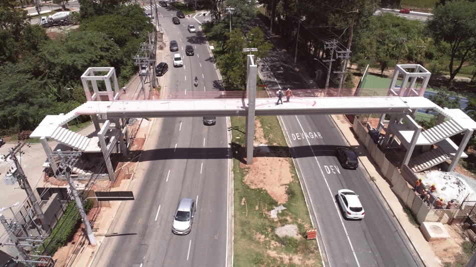 Passarela da Avenida Yojiro Takaoka vai trazer mais segurança 